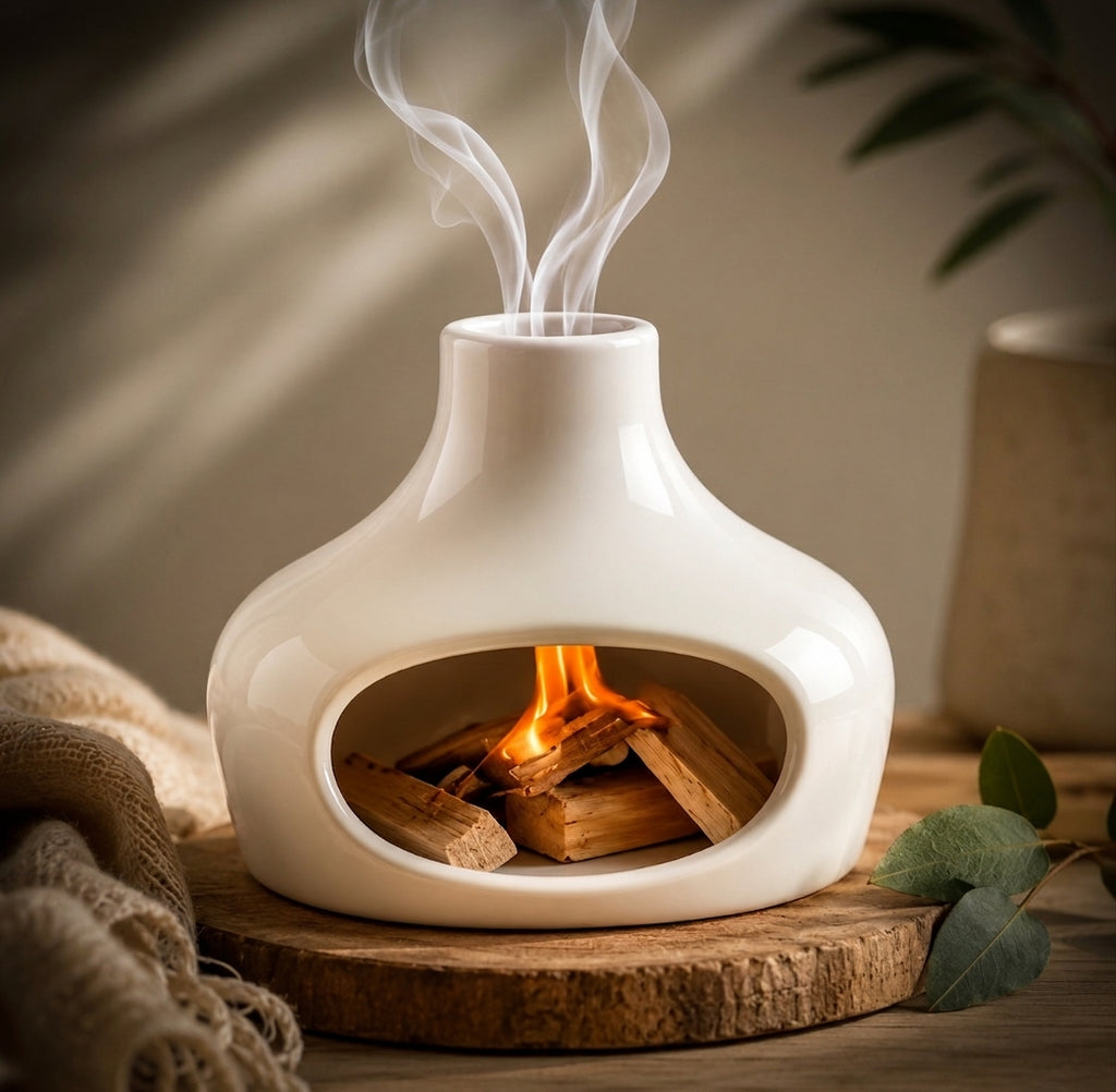Ceramiczny Kominek do Palo Santo i Szałwii